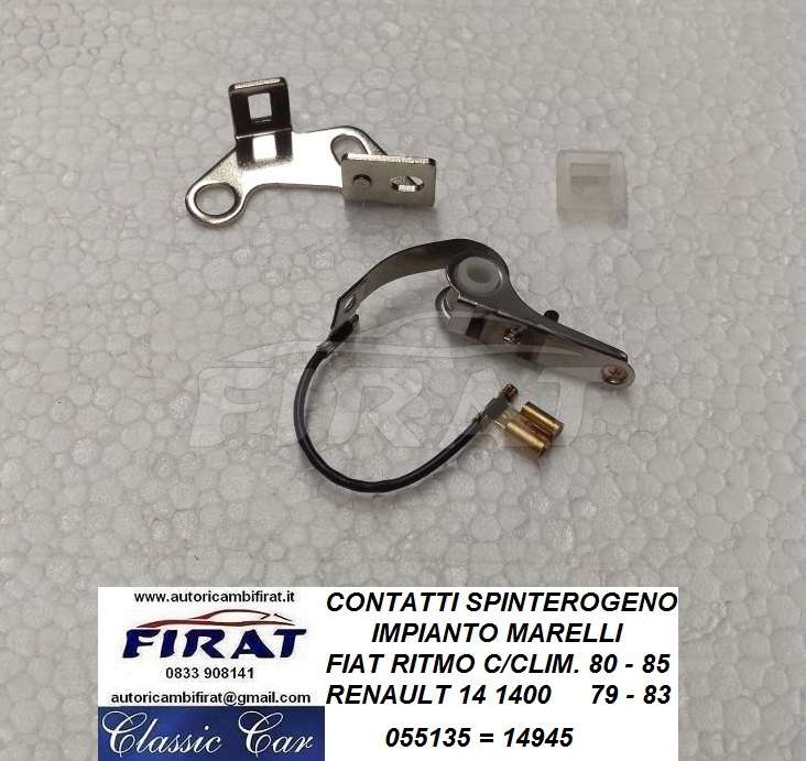 CONTATTI SPINTEROGENO FIAT RITMO RENAULT 14 (055135) - Clicca l'immagine per chiudere